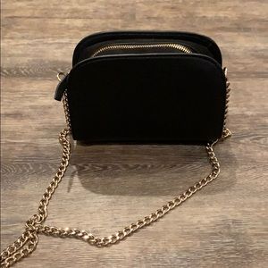 H&M black leather crossbody